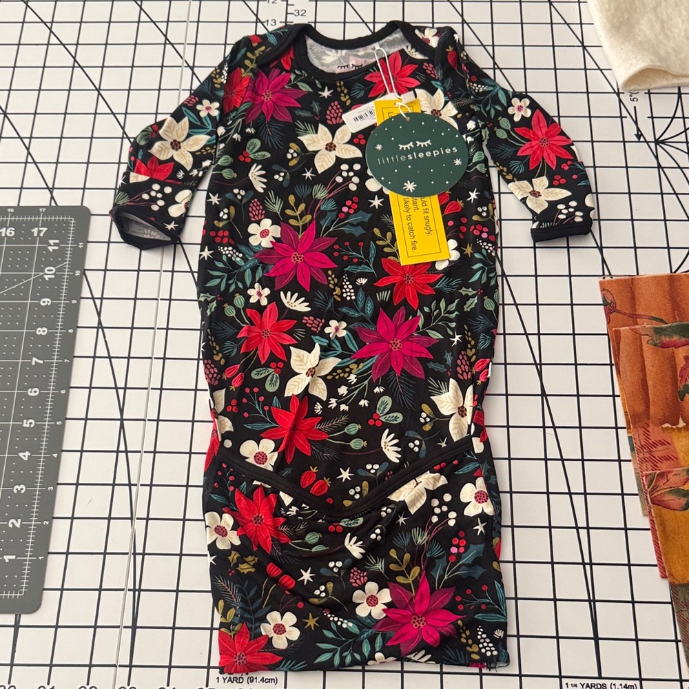 Little Sleepies Multicolor Floral Long Sleeve Dress